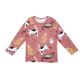 Camisa de manga comprida confeccionada em algodão (orgânico)